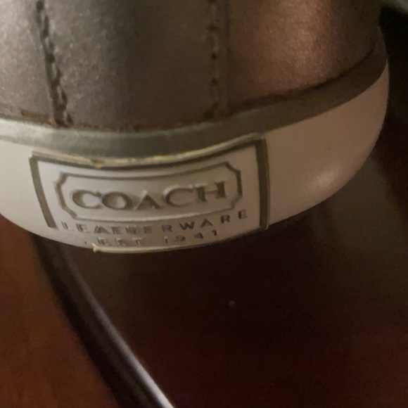 Coach signature canvas and leather tennis shoe size 8 B - Picture 4 of 9